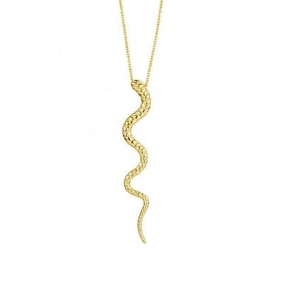 Kette mit Schlangenanhänger aus 925er Sterlingsilber