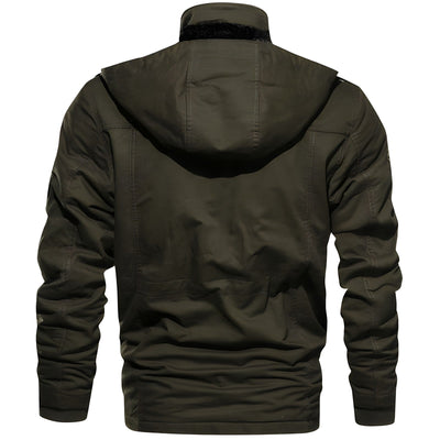 Bradley | Herren Outdoor Pufferjacke mit Kapuze & Vielseitigen Taschen