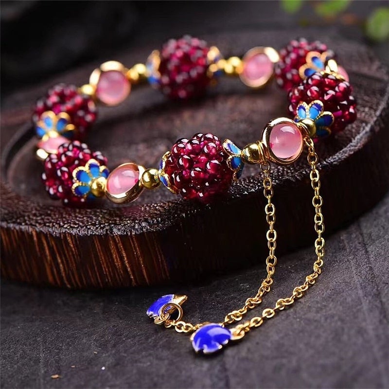 BerryStone™ | Armband aus Naturstein mit Beeren