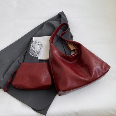Halbrunde Umhängetasche Damen aus Kunstleder im Vintage-Look – Geräumige Crossbody Bag für Alltag und Ausgehen
