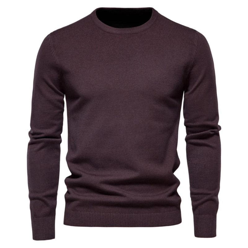 Herren-Pullover mit Rundhalsausschnitt