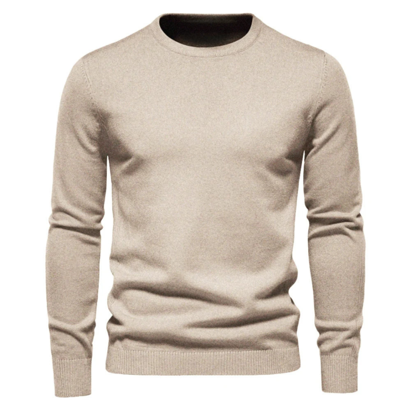 Herren-Pullover mit Rundhalsausschnitt