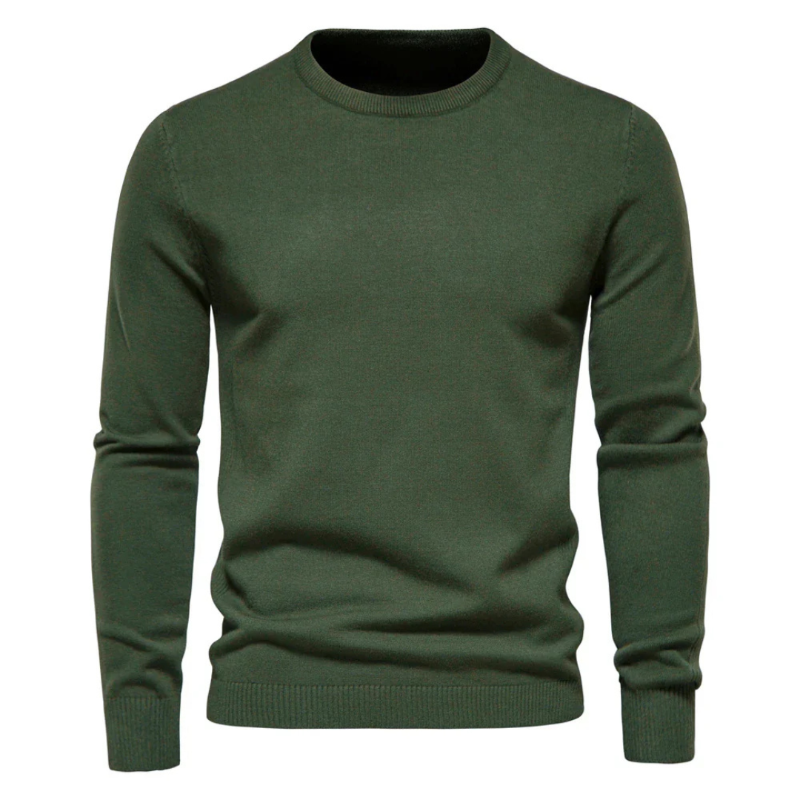 Herren-Pullover mit Rundhalsausschnitt