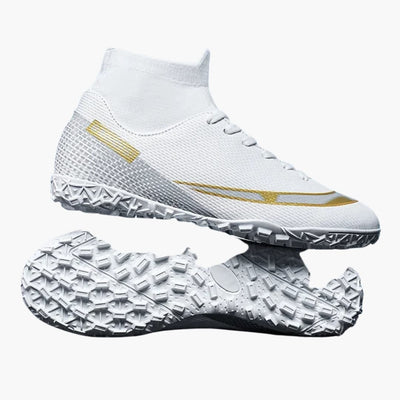 Herren Fußballschuhe mit Schnürung und Stollen Sohle