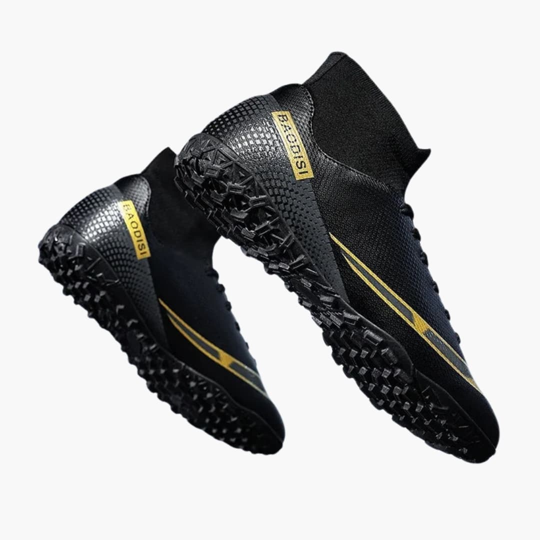 Herren Fußballschuhe mit Schnürung und Stollen Sohle