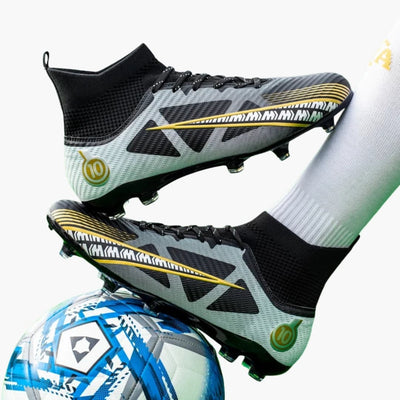 Herren Fußballschuhe mit Struktur-Oberfläche und Schnürung