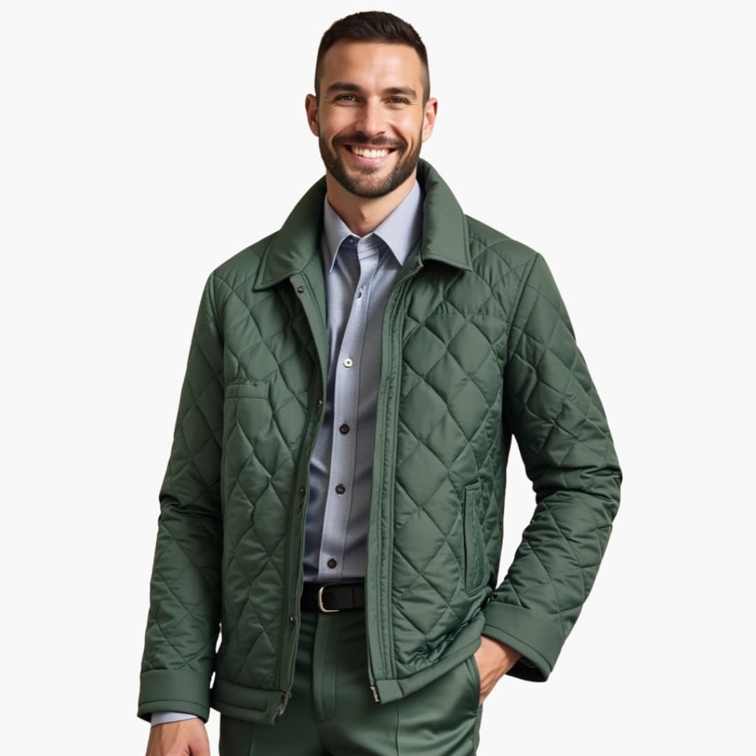 Herren Steppjacke mit Umlegekragen