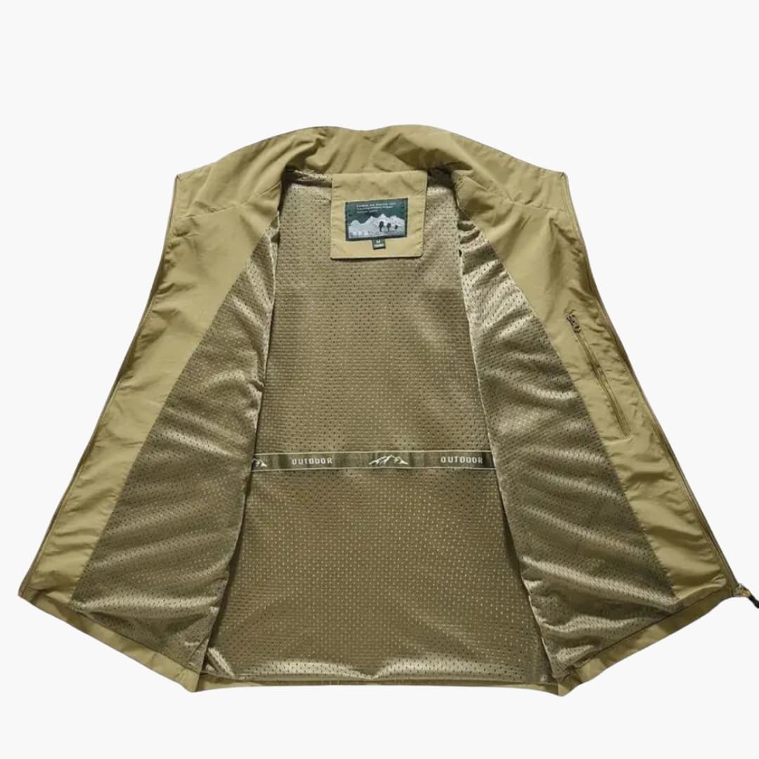 Herren Weste mit Reißverschluss und mehreren Taschen