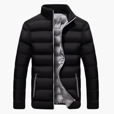 Herren Winter jacke mit Reißverschluss und Seitentaschen