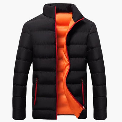 Herren Winter jacke mit Reißverschluss und Seitentaschen
