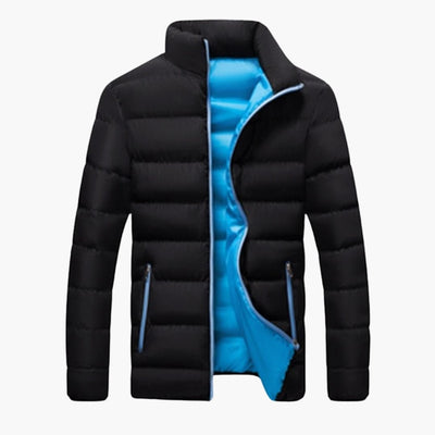 Herren Winter jacke mit Reißverschluss und Seitentaschen