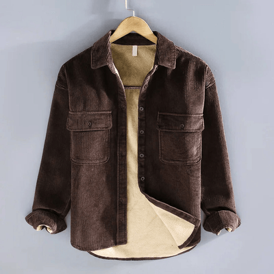 Herren Overshirt Corduroy Trendy und Bequem