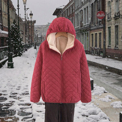 Eideltraud | Damen Steppjacke mit Fleecefutter, Kapuze & Relaxed Fit