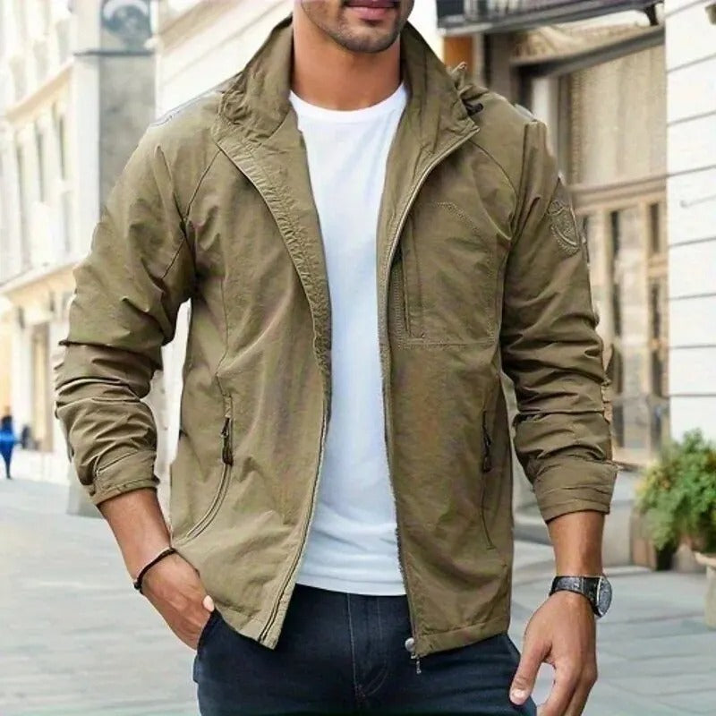 Herren Cargojacke Mit Wetterfestem Design