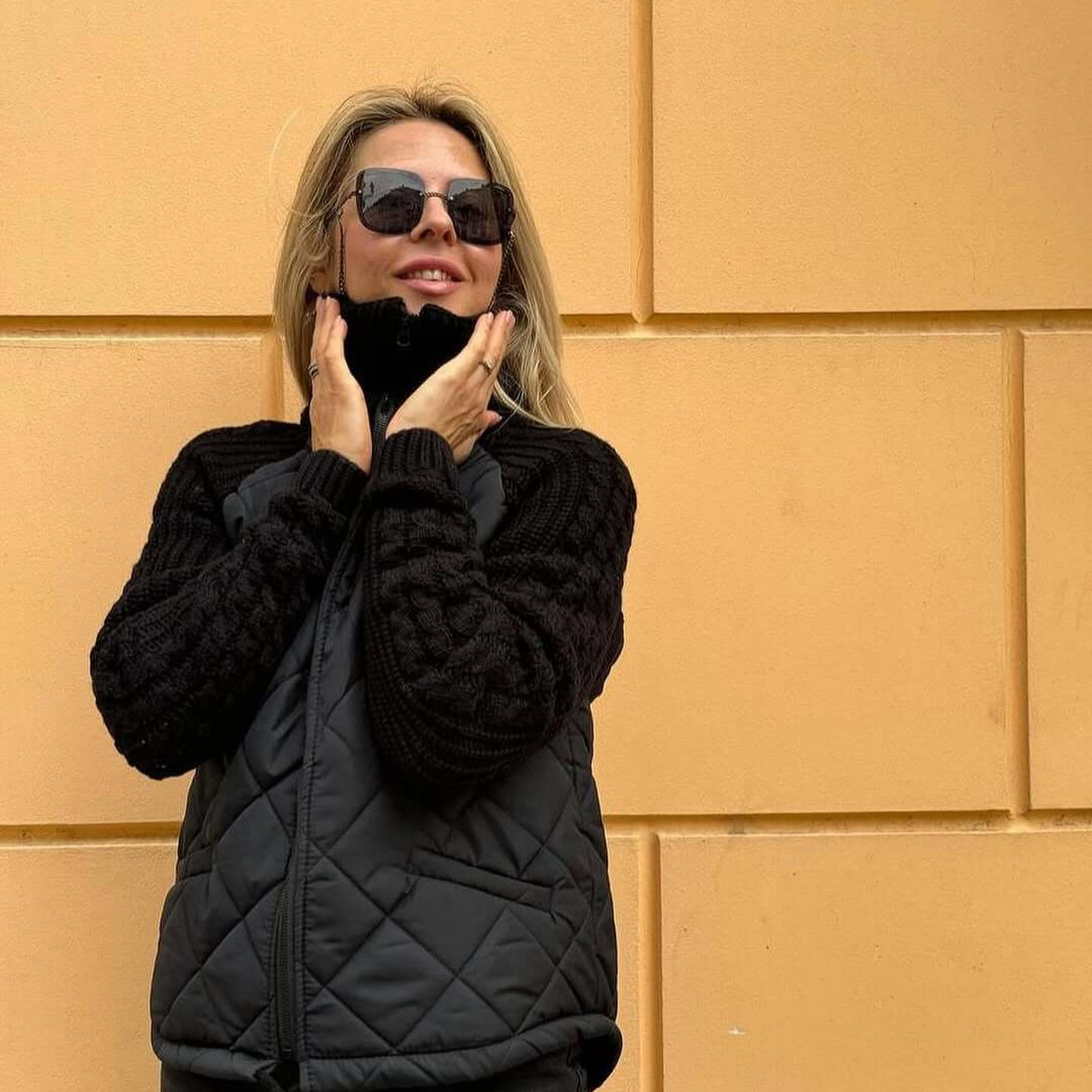 Milena – Damen Steppjacke mit Stehkragen & Reißverschluss, Bequeme Übergangsjacke im Modernen Stil