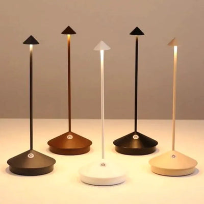 Kabellose LED-Tischleuchte mit Dimmfunktion und wasserabweisendem Design – moderne Tischleuchte für den Innen- und Außenbereich