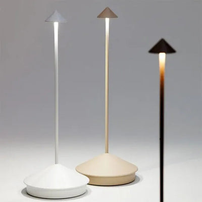 Kabellose LED-Tischleuchte mit Dimmfunktion und wasserabweisendem Design – moderne Tischleuchte für den Innen- und Außenbereich