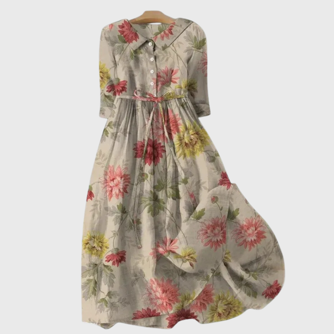 Evelina | Hemdblusenkleid mit Bindung