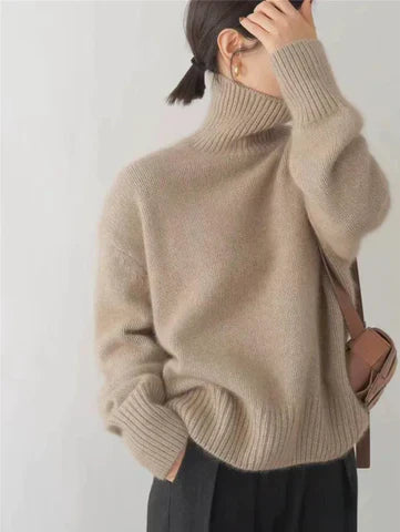 Amaya - Eleganter weicher Rollkragenpullover