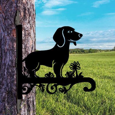 Dachshund Metall Pflanzständer zum Hängen