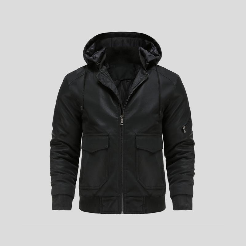 Gottlieb® | Kapuzenlederjacke