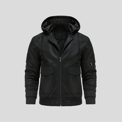 Gottlieb® | Kapuzenlederjacke