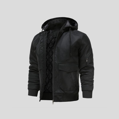 Gottlieb® | Kapuzenlederjacke