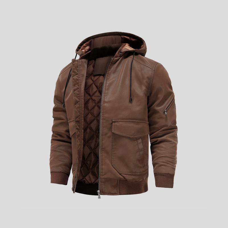 Gottlieb® | Kapuzenlederjacke