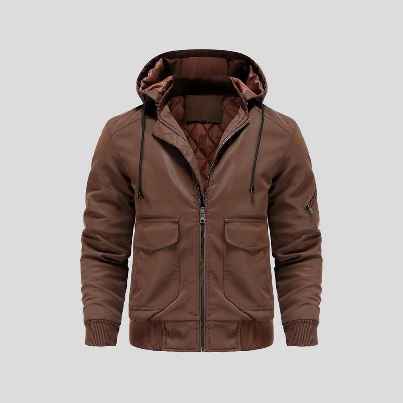 Gottlieb® | Kapuzenlederjacke