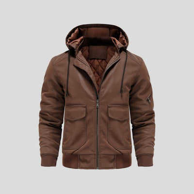 Gottlieb® | Kapuzenlederjacke