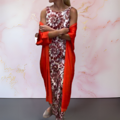 Mel | Elegantes Kleid mit Strickjacke