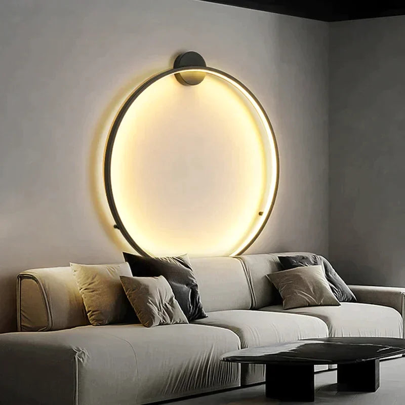 Minimalistische runde Wandleuchte Indoor – LED Wandlampe für stilvolles Wohnen