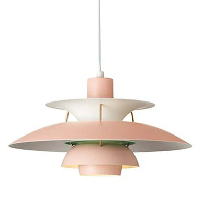 Moderne LED-Hängelampe in Farbenfrohem Metalldesign für Esstisch und Wohnbereiche – Energiesparend, E27 Fassung