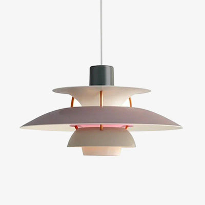 Moderne LED-Hängelampe in Farbenfrohem Metalldesign für Esstisch und Wohnbereiche – Energiesparend, E27 Fassung