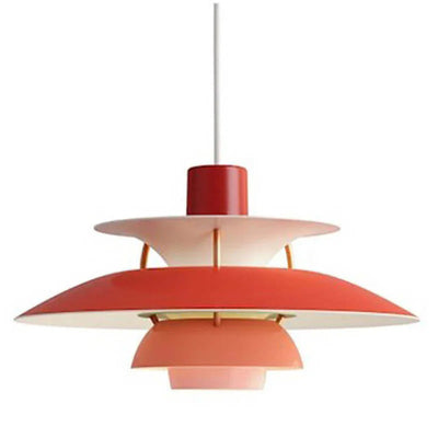 Moderne LED-Hängelampe in Farbenfrohem Metalldesign für Esstisch und Wohnbereiche – Energiesparend, E27 Fassung