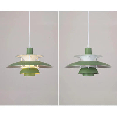 Moderne LED-Hängelampe in Farbenfrohem Metalldesign für Esstisch und Wohnbereiche – Energiesparend, E27 Fassung
