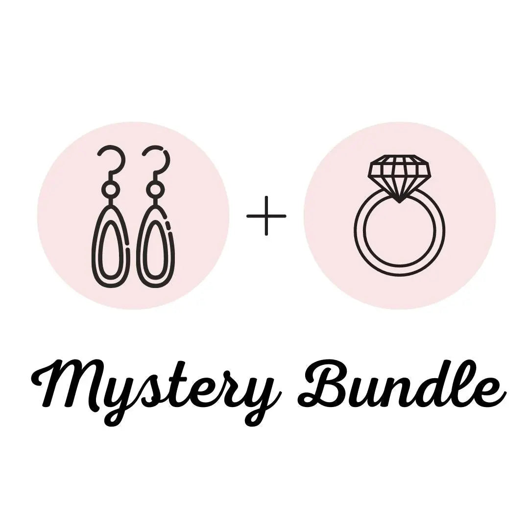 Mystery Ohrringe & Ring (verstellbar) - Bundle