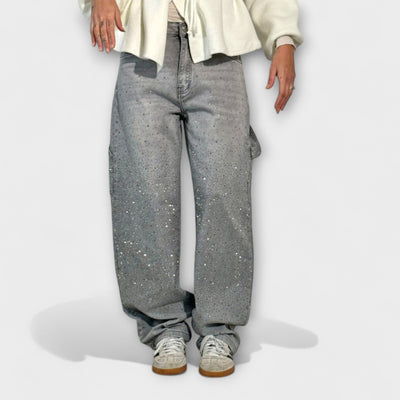 Fable - Shine Denim Jeans im Balloon Carpenter Stil