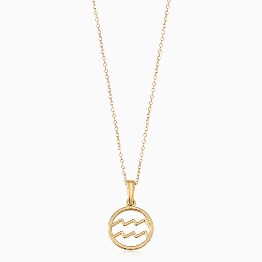 Zodiaczeichen Halskette | Gold