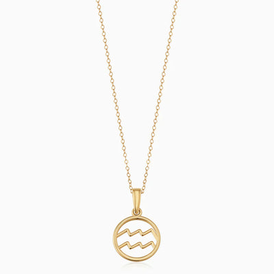 Zodiaczeichen Halskette | Gold