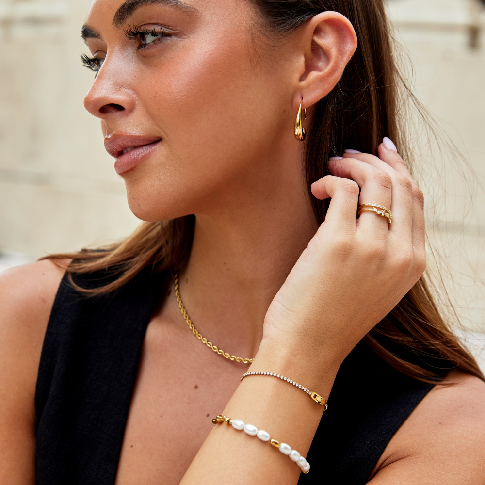 Niyah Kristall Goldarmband