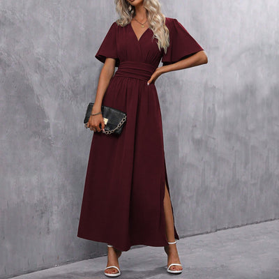 Damen Maxi Wickelkleid Mit Boho Design Und Sommerstil