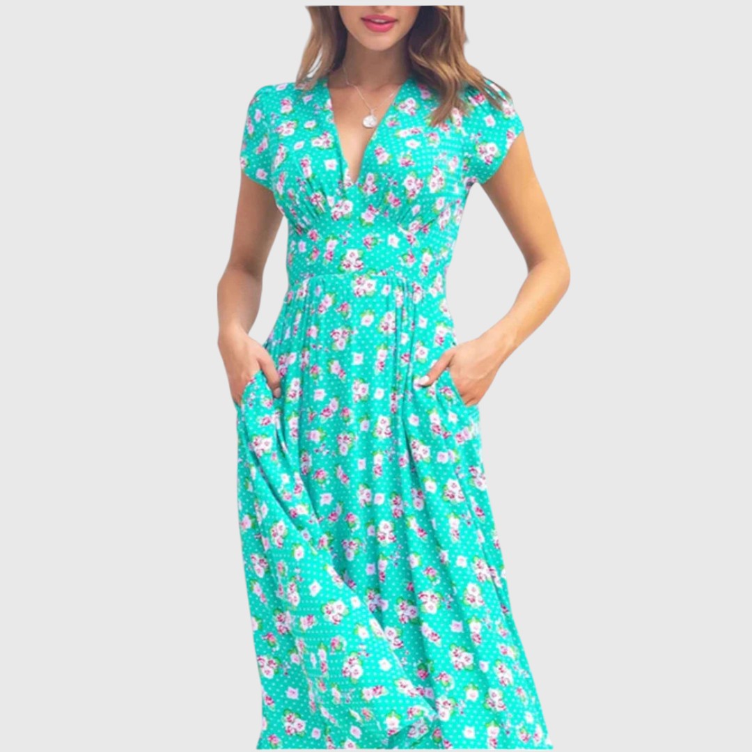 Noemi | Kleid mit Blumendetail
