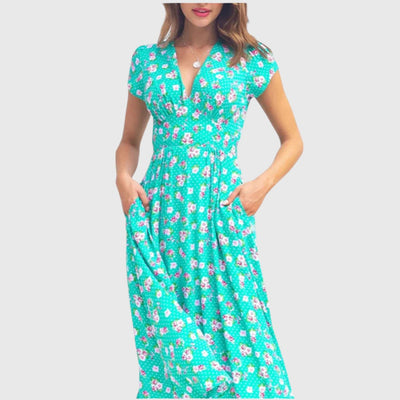 Noemi | Kleid mit Blumendetail