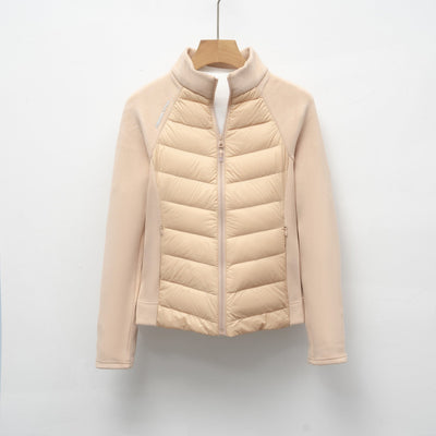 Damen gesteppte Sportjacke mit hohem Kragen und funktionalen Reißverschlusstaschen Heidi-Mode