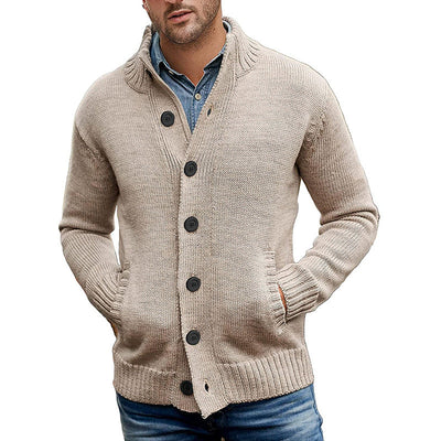 Herren Strickjacke mit modernem Design und praktischen Taschen Heidi-Mode