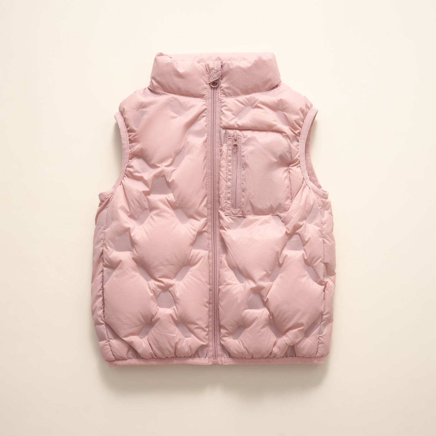 Damen Leichte gesteppte Weste mit hohem Kragen Heidi-Mode