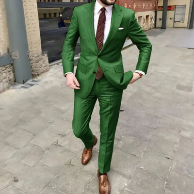 Herren Anzug Zweiteilig Mit Modernem Schnitt