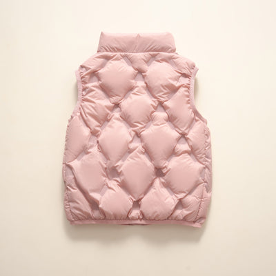 Damen Leichte gesteppte Weste mit hohem Kragen Heidi-Mode