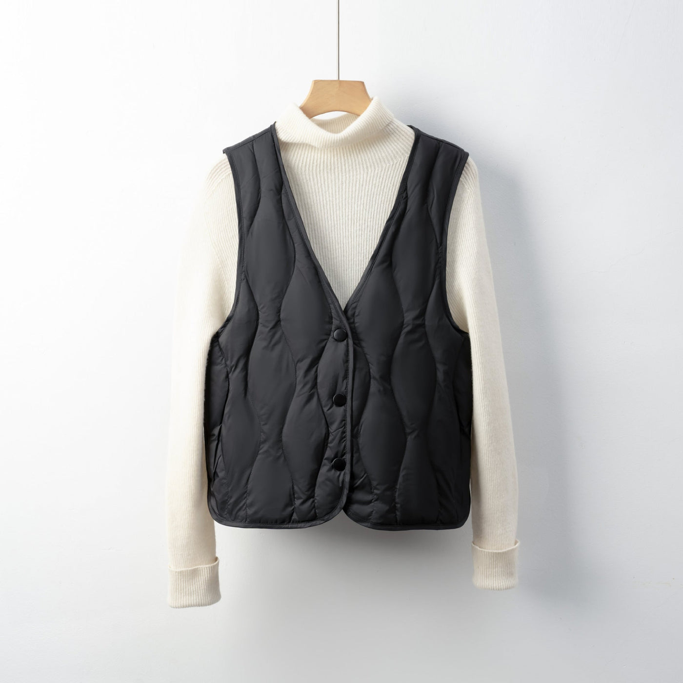 Damen gesteppte Weste mit praktischen Taschen und modernem Schnitt Heidi-Mode